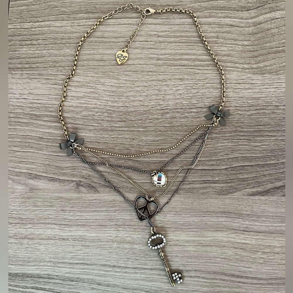 Betsey Johnson charm necklace